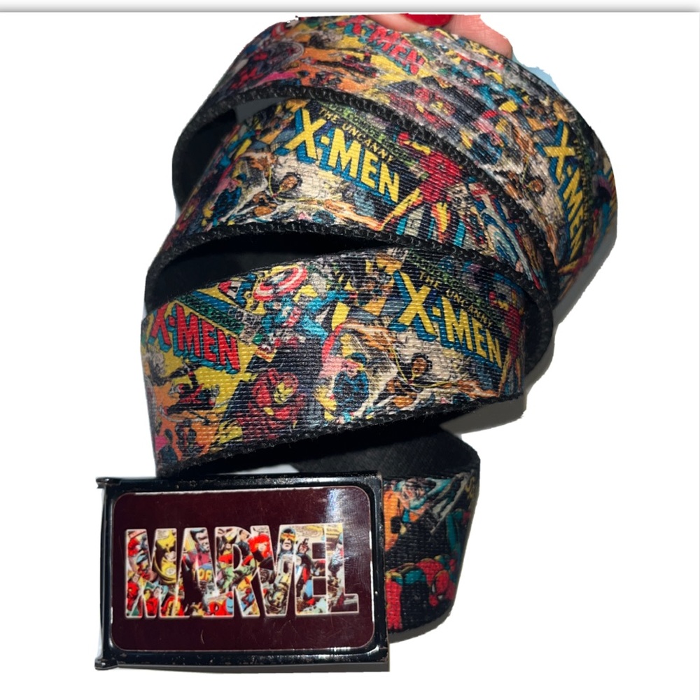 X-men marvel super hero Ratchet Belt Hulk Spider Man Thor Iron Man comics 45” L - Picture 1 of 15